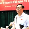 Phó Thủ tướng Vương Đình Huệ phát biểu tại hội nghị. (Ảnh: Công Tường/TTXVN)