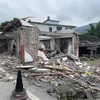 Ngôi nhà bị sập trong một trận động đất ở Trung Quốc. (Ảnh minh họa. THX/TTXVN)
