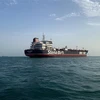 Tàu chở dầu mang cờ Anh Stena Impero ở gần eo biển Hormuz, Iran ngày 21/7/2019. (Ảnh: THX/TTXVN)