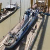 Du thuyền Người cá được trục vớt sau một thời gian bị chìm dưới sông Danube ở Budapest, Hungary, ngày 11/6/2019. (Ảnh: THX/TTXVN)
