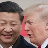 Chủ tịch Trung Quốc Tập Cận Bình và Tổng thống Mỹ Donald Trump. (Nguồn: news.sky.com)