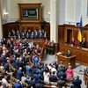 Toàn cảnh một cuộc họp Quốc hội Ukraine. (Ảnh: AFP/TTXVN)