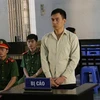 Bị cáo Phạm Thanh Sơn tại phiên tòa. (Ảnh: Tuấn Anh/TTXVN)