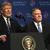 Tổng thống Donald Trump và Ngoại trưởng Mike Pompeo. (Nguồn: AP)