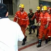 Nạn nhân bị thương trong một vụ sập hầm mỏ. (Nguồn: AFP)