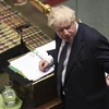 Thủ tướng Anh Boris Johnson phát biểu trong phiên họp Hạ viện tại thủ đô London ngày 23/10/2019. (Ảnh: THX/TTXVN)