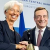 Tân Chủ tịch ECB Christine Lagarde và người tiền nhiệm Mario Draghi. (Nguồn: Reuters)