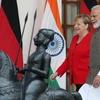 Thủ tướng Đức Angela Merkel và người đồng cấp Ấn Độ Narendra Modi. (Nguồn: Reuters)