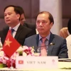 Thứ trưởng Bộ Ngoại giao Nguyễn Quốc Dũng, Trưởng SOM Việt Nam tại hội nghị. (Ảnh: Ngọc Quang-Hữu Kiên/TTXVN)