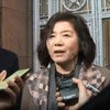 Bà Choe son-hui phát biểu với báo chí tại Moskva ngày 20/11. (Nguồn: Yonhap)