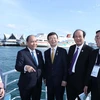 [Photo] Thủ tướng Nguyễn Xuân Phúc thăm cảng quốc tế Busan