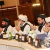 Các thành viên Taliban tại vòng đàm phán ở Doha, Qatar, ngày 8/7/2019. (Ảnh: AFP/TTXVN)