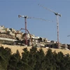 Công trường xây dựng khu định cư Ramat Shlomo của Israel tại Jerusalem ngày 20/11/2019. (Ảnh: AFP/TTXVN)