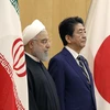 Thủ tướng Nhật Bản Shinzo Abe và Tổng thống Iran Hassan Rouhani tại Tokyo ngày 20/12. (Nguồn: AP)