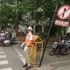 Manơcanh cảnh sát giao thông trên đường phố ở Bangalore. (Nguồn: BBC)