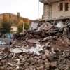 Cảnh đổ nát sau một trận động đất tại Iran. (Nguồn: AFP)