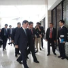 Ngoại trưởng Nhật Bản Toshimitsu Motegi tại trụ sở của ASEAN. (Nguồn: en.tempo.co)