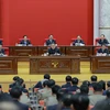 Nhà lãnh đạo Kim Jong-un chủ trì một cuộc họp. (Nguồn: KCNA-Yonhap)