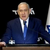 Thủ tướng Israel Benjamin Netanyahu phát biểu tại Tel Aviv. (Ảnh: THX/TTXVN)