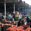 Một chợ nông sản của Palestine. (Nguồn: AFP)