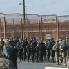 Binh sỹ Mỹ tham gia huấn luyện dọc biên giới Mexico. (Ảnh minh họa. AFP/TTXVN)
