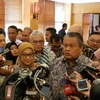 Thống đốc Ngân hàng Indonesia Perry Warjiyo nói chuyện với báo chí ở Jakarta. (Nguồn: thejakartapost.com)