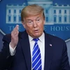 Tổng thống Mỹ Donald Trump phát biểu tại cuộc họp báo ở Nhà Trắng, Washington, DC. (Ảnh: AFP/TTXVN)