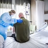 Bệnh nhân nhiễm COVID-19 được điều trị tại bệnh viện ở Hague, Hà Lan. (Ảnh: AFP/TTXVN)