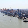 Hệ thống cảng tại khu vực Đình Vũ, Hải Phòng. (Ảnh: Huy Hùng/TTXVN)
