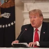 Tổng thống Mỹ Donald Trump phát biểu tại cuộc họp ở Washington, DC. (Ảnh: AFP/TTXVN)