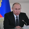 Tổng thống Nga Vladimir Putin trong bài phát biểu tại thủ đô Moskva. (Ảnh: AFP/TTXVN)