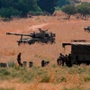 Quân đội Israel tại biên giới với Liban. (Nguồn: AFP)