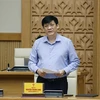 Quyền Bộ trưởng Bộ Y tế Nguyễn Thanh Long. (Ảnh: Thống Nhất/TTXVN)