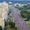 Một cuộc biểu tình ở Minsk, Belarus. (Nguồn: AFP)