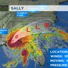 Hướng đi của bão Sally. (Nguồn: wftv.com)