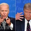 Tổng thống Mỹ Donald Trump (phải) và ứng viên Tổng thống đảng Dân chủ Joe Biden tại cuộc tranh luận trực tiếp đầu tiên ở Cleveland, bang Ohio ngày 29/9. (Ảnh: AFP/TTXVN)
