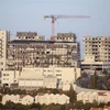 Các tòa nhà đang được xây dựng tại khu định cư Efrat ở thành phố Bethlehem, Bờ Tây. (Ảnh: AFP/TTXVN)
