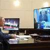 Tổng thống Nga Vladimir Putin tại cuộc họp trực tuyến CSTO ở Moskva, Nga, ngày 2/12/2020. (Ảnh: AFP/TTXVN)