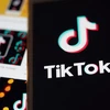 Biểu tượng TikTok trên một màn hình điện thoại ở Arlington, bang Virginia, Mỹ. (Ảnh: THX/TTXVN)