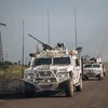 Xe của lực lượng gìn giữ hòa bình của Liên hợp quốc tại Cộng hòa Trung Phi. (Nguồn: AFP)