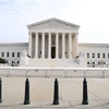 Tòa án tối cao Mỹ tại Washington, DC. (Ảnh: AFP/TTXVN)