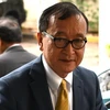 Ông Sam Rainsy tại Jakarta, Indonesia ngày 14/11/2019. (Ảnh: AFP/TTXVN)