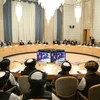 Toàn cảnh Hội nghị quốc tế về hoà bình của Afghanistan ở Moskva, Nga ngày 18/3/2021. (Ảnh: AFP/TTXVN)