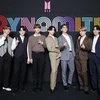 Các thành viên nhóm nhạc BTS tham dự một sự kiện ở Seoul, Hàn Quốc. (Ảnh: Yonhap/TTXVN)