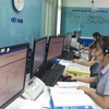 Khai thác viên Đài Thông tin duyên hải Nha Trang. (Nguồn: mt.gov.vn)