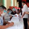 Thực hiện bầu cử thêm đại biểu hội đồng nhân dân tại phường Mỹ Xá, thành phố Nam Định. (Ảnh: Văn Đạt/TTXVN)