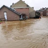  Cảnh ngập lụt sau mưa lớn tại Liege, Bỉ. (Ảnh: THX/TTXVN)