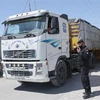 Chính phủ Israel cho phép xe tải chở hàng tiến vào Dải Gaza
