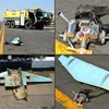 Mảnh vỡ máy bay không người lái sau vụ tấn công tại sân bay Abha, miền nam Saudi Arabia, ngày 10/2/2021. (Ảnh: AFP/TTXVN)