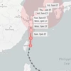 Trung Quốc cảnh báo bão Chanthu ở cấp độ nghiêm trọng thứ hai